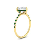 Load image into Gallery viewer, cathedral-hidden-halo-heart-shaped-emerald-ring-in-yellow-gold-FD9788HTRGEMGR-NL-YG
