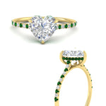 Load image into Gallery viewer, cathedral-hidden-halo-heart-shaped-emerald-ring-in-yellow-gold-FD9788HTRGEMGR-NL-YG
