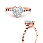 Load image into Gallery viewer, cathedral-hidden-halo-heart-shaped-ruby-ring-in-rose-gold-FD9788HTRGRUDR-NL-RG

