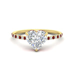 Load image into Gallery viewer, cathedral-hidden-halo-heart-shaped-ruby-ring-in-yellow-gold-FD9788HTRGRUDR-NL-YG
