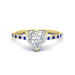 Load image into Gallery viewer, cathedral-hidden-halo-heart-shaped-sapphire-ring-in-yellow-gold-FD9788HTRGSABL-NL-YG
