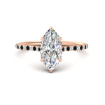 Load image into Gallery viewer, cathedral-hidden-halo-marquise-cut-black-diamond-ring-in-rose-gold-FD9788MQRGBLACK-NL-RG
