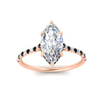 Load image into Gallery viewer, cathedral-hidden-halo-marquise-cut-black-diamond-ring-in-rose-gold-FD9788MQRGBLACK-NL-RG
