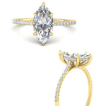 Load image into Gallery viewer, cathedral-hidden-halo-marquise-cut-diamond-ring-in-yellow-gold-FD9788MQR-NL-YG
