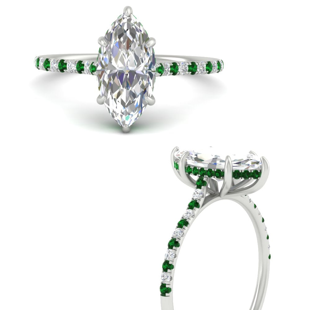 cathedral-hidden-halo-marquise-cut-emerald-ring-in-white-gold-FD9788MQRGEMGR-NL-WG