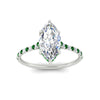 Load image into Gallery viewer, cathedral-hidden-halo-marquise-cut-emerald-ring-in-white-gold-FD9788MQRGEMGR-NL-WG