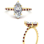 Load image into Gallery viewer, cathedral-hidden-halo-marquise-cut-ruby-ring-in-yellow-gold-FD9788MQRGRUDR-NL-YG
