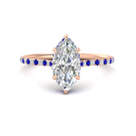 Load image into Gallery viewer, cathedral-hidden-halo-marquise-cut-sapphire-ring-in-rose-gold-FD9788MQRGSABL-NL-RG
