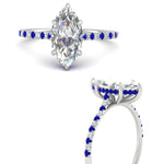 Load image into Gallery viewer, cathedral-hidden-halo-marquise-cut-sapphire-ring-in-white-gold-FD9788MQRGSABL-NL-WG
