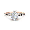 Load image into Gallery viewer, cathedral-hidden-halo-oval-shaped-black-diamond-ring-in-rose-gold-FD9788OVRGBLACK-NL-RG