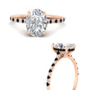 Load image into Gallery viewer, cathedral-hidden-halo-oval-shaped-black-diamond-ring-in-rose-gold-FD9788OVRGBLACK-NL-RG