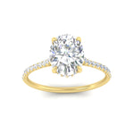 Load image into Gallery viewer, cathedral-hidden-halo-oval-shaped-diamond-ring-in-yellow-gold-FD9788OVR-NL-YG
