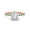 Load image into Gallery viewer, cathedral-hidden-halo-oval-shaped-emerald-ring-in-rose-gold-FD9788OVRGEMGR-NL-RG