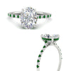 Load image into Gallery viewer, cathedral-hidden-halo-oval-shaped-emerald-ring-in-white-gold-FD9788OVRGEMGR-NL-WG