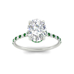 Load image into Gallery viewer, cathedral-hidden-halo-oval-shaped-emerald-ring-in-white-gold-FD9788OVRGEMGR-NL-WG
