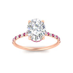 Load image into Gallery viewer, cathedral-hidden-halo-oval-shaped-pink-sapphire-ring-in-rose-gold-FD9788OVRGSADRPI-NL-RG

