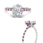 Load image into Gallery viewer, cathedral-hidden-halo-oval-shaped-pink-sapphire-ring-in-white-gold-FD9788OVRGSADRPI-NL-WG
