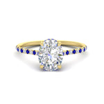 Load image into Gallery viewer, cathedral-hidden-halo-oval-shaped-sapphire-ring-in-yellow-gold-FD9788OVRGSABL-NL-YG
