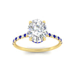 Load image into Gallery viewer, cathedral-hidden-halo-oval-shaped-sapphire-ring-in-yellow-gold-FD9788OVRGSABL-NL-YG
