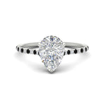 Load image into Gallery viewer, cathedral-hidden-halo-pear-shaped-black-diamond-ring-in-white-gold-FD9788PERGBLACK-NL-WG
