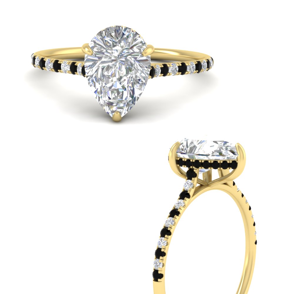 cathedral-hidden-halo-pear-shaped-black-diamond-ring-in-yellow-gold-FD9788PERGBLACK-NL-YG