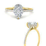 Load image into Gallery viewer, cathedral-hidden-halo-pear-shaped-diamond-ring-in-yellow-gold-FD9788PER-NL-YG
