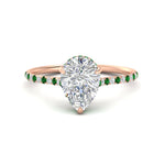 Load image into Gallery viewer, cathedral-hidden-halo-pear-shaped-emerald-ring-in-rose-gold-FD9788PERGEMGR-NL-RG
