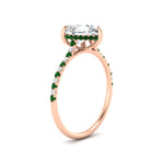 Load image into Gallery viewer, cathedral-hidden-halo-pear-shaped-emerald-ring-in-rose-gold-FD9788PERGEMGR-NL-RG
