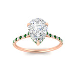 Load image into Gallery viewer, cathedral-hidden-halo-pear-shaped-emerald-ring-in-rose-gold-FD9788PERGEMGR-NL-RG
