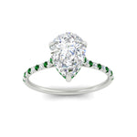 Load image into Gallery viewer, cathedral-hidden-halo-pear-shaped-emerald-ring-in-white-gold-FD9788PERGEMGR-NL-WG
