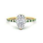 Load image into Gallery viewer, cathedral-hidden-halo-pear-shaped-emerald-ring-in-yellow-gold-FD9788PERGEMGR-NL-YG
