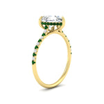 Load image into Gallery viewer, cathedral-hidden-halo-pear-shaped-emerald-ring-in-yellow-gold-FD9788PERGEMGR-NL-YG
