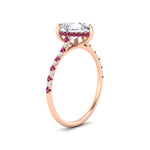 Load image into Gallery viewer, cathedral-hidden-halo-pear-shaped-pink-sapphire-ring-in-rose-gold-FD9788PERGSADRPI-NL-RG
