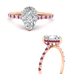 Load image into Gallery viewer, cathedral-hidden-halo-pear-shaped-pink-sapphire-ring-in-rose-gold-FD9788PERGSADRPI-NL-RG
