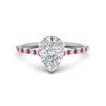 Load image into Gallery viewer, cathedral-hidden-halo-pear-shaped-pink-sapphire-ring-in-white-gold-FD9788PERGSADRPI-NL-WG

