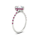 Load image into Gallery viewer, cathedral-hidden-halo-pear-shaped-pink-sapphire-ring-in-white-gold-FD9788PERGSADRPI-NL-WG
