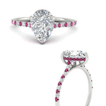 Load image into Gallery viewer, cathedral-hidden-halo-pear-shaped-pink-sapphire-ring-in-white-gold-FD9788PERGSADRPI-NL-WG
