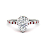 Load image into Gallery viewer, cathedral-hidden-halo-pear-shaped-ruby-ring-in-white-gold-FD9788PERGRUDR-NL-WG

