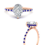 Load image into Gallery viewer, cathedral-hidden-halo-pear-shaped-sapphire-ring-in-rose-gold-FD9788PERGSABL-NL-RG
