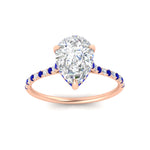 Load image into Gallery viewer, cathedral-hidden-halo-pear-shaped-sapphire-ring-in-rose-gold-FD9788PERGSABL-NL-RG
