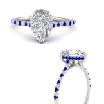 Load image into Gallery viewer, cathedral-hidden-halo-pear-shaped-sapphire-ring-in-white-gold-FD9788PERGSABL-NL-WG
