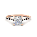 Load image into Gallery viewer, cathedral-hidden-halo-princess-cut-black-diamond-ring-in-rose-gold-FD9788PRRGBLACK-NL-RG
