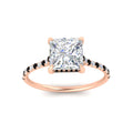 Thumbnail 28 - cathedral-hidden-halo-princess-cut-black-diamond-ring-in-rose-gold-FD9788PRRGBLACK-NL-RG