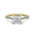 Thumbnail 86 - cathedral-hidden-halo-princess-cut-black-diamond-ring-in-yellow-gold-FD9788PRRGBLACK-NL-YG