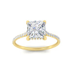 Load image into Gallery viewer, cathedral-hidden-halo-princess-cut-diamond-ring-in-yellow-gold-FD9788PRR-NL-YG
