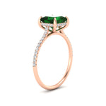 Load image into Gallery viewer, cathedral-hidden-halo-princess-cut-emerald-and-diamond-ring-in-rose-gold-FD9788PRRGEMGR-NL-RG.jpg
