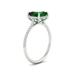 Load image into Gallery viewer, cathedral-hidden-halo-princess-cut-emerald-and-diamond-ring-in-white-gold-FD9788PRRGEMGR-NL-WG.jpg
