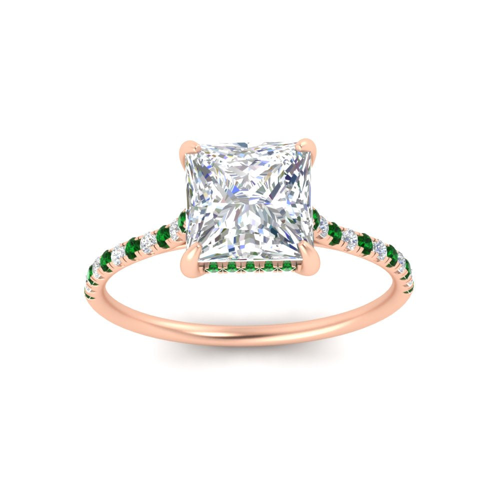 cathedral-hidden-halo-princess-cut-emerald-ring-in-rose-gold-FD9788PRRGEMGR-NL-RG
