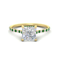 Thumbnail 76 - cathedral-hidden-halo-princess-cut-emerald-ring-in-yellow-gold-FD9788PRRGEMGR-NL-YG