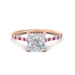 Load image into Gallery viewer, cathedral-hidden-halo-princess-cut-pink-sapphire-ring-in-rose-gold-FD9788PRRGSADRPI-NL-RG
